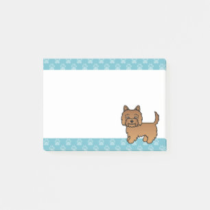 Red Cairn Terrier Cute Cartoon Dog Illustration Post-it Notes