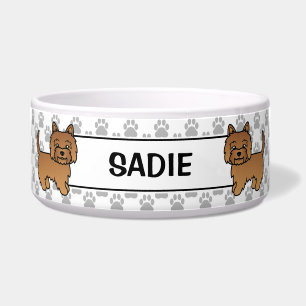 Red Cairn Terrier Cute Cartoon Dog & Name