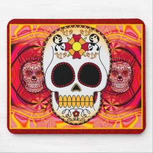 Red Calaveras Mousepad
