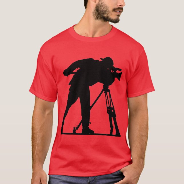 Red "Cameraman" T-Shirt (Front)