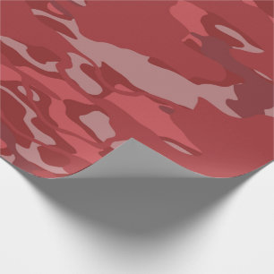 Red Camo Wrapping Paper