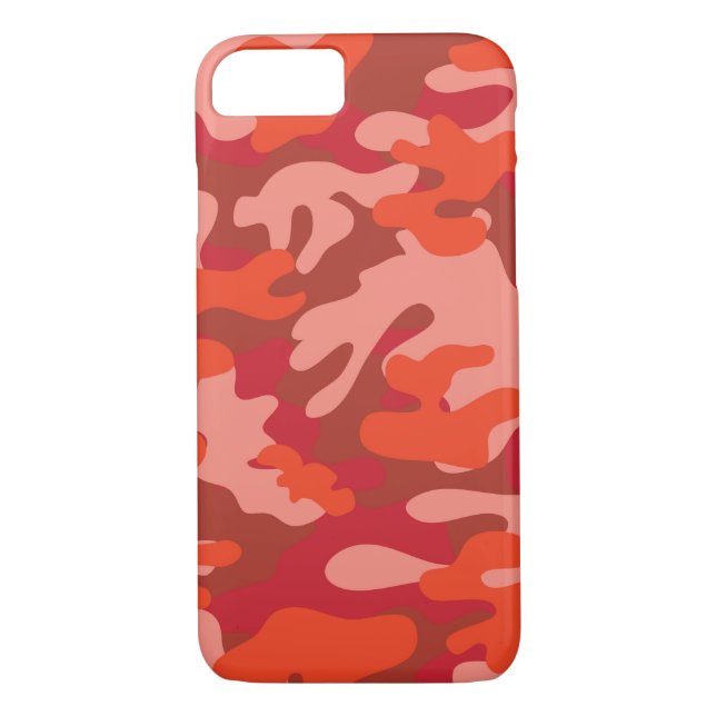 Red Camouflage Case-Mate iPhone Case (Back)