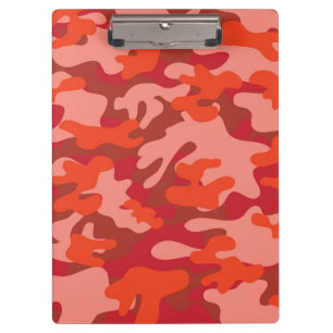 Red Camouflage Clipboard