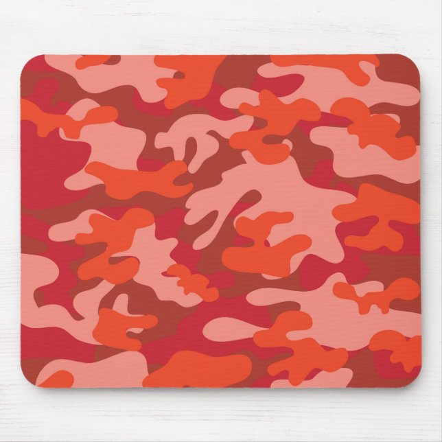 Red Camouflage Mouse Mat (Front)