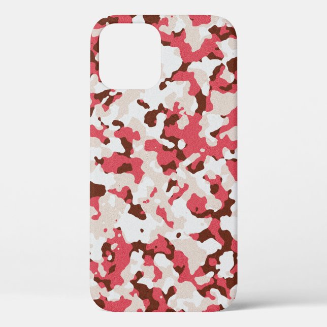Red camouflage pattern Case-Mate iPhone case (Back)
