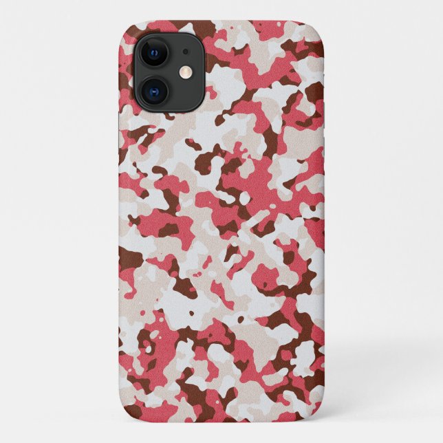Red camouflage pattern Case-Mate iPhone case (Back)