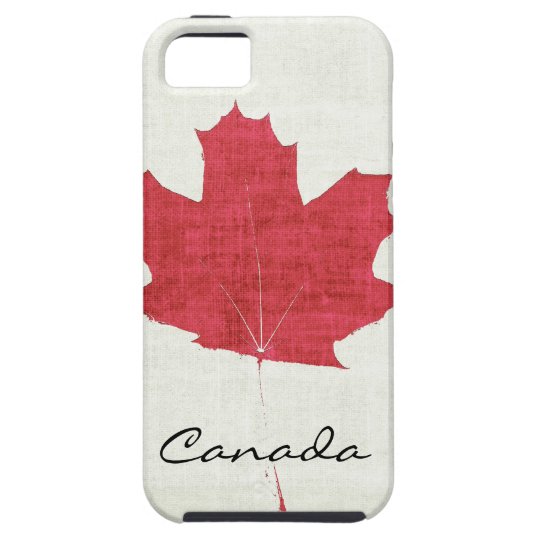 red Canadian maple leaf iPhone 5 Cover