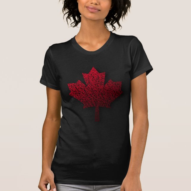 Red Canadian Maple Leaf T-Shirt (Front)
