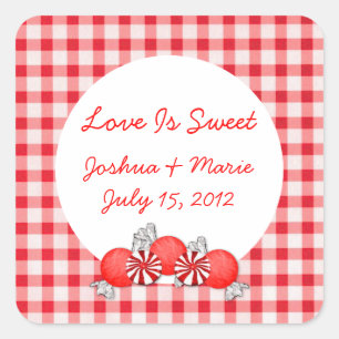 Red Candies Candy Buffet Sticker