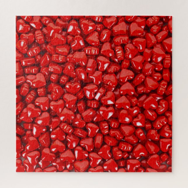 Red Candy Hearts Jigsaw Puzzle (Vertical)
