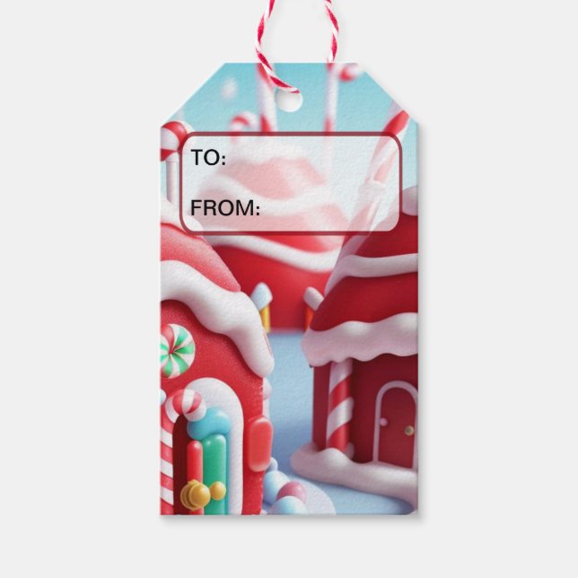 Red Candyland House/Gift Tag (Front)