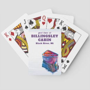 Red Canoe Good Times Playing Cards