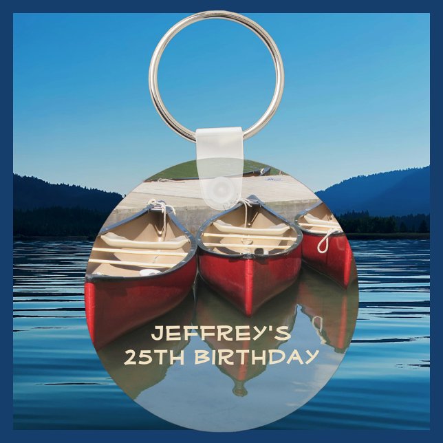 Red Canoes Personalised Keychain (Key Chain) (Creator Uploaded)