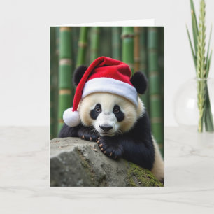 Red Cap Creature Christmas Card