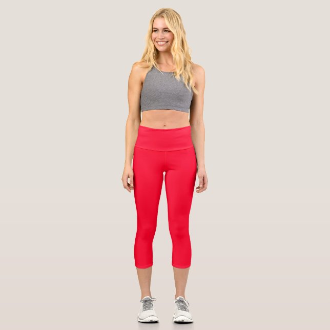 Red Capri Leggings (Front)