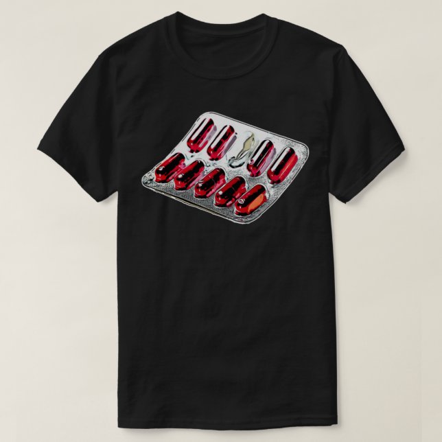 Red capsule pills T-Shirt (Design Front)