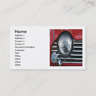 Red Car Business Card