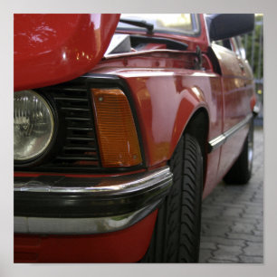 Red Car Poster