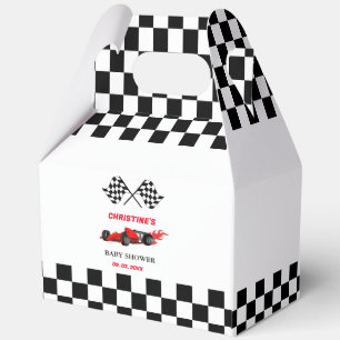 Red Car Race  Baby shower Favour Box