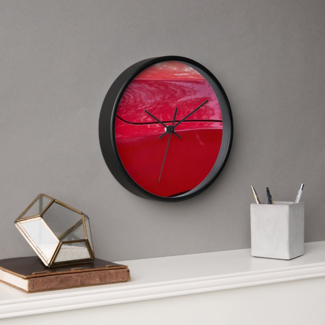 Red car reflections clock (Office)