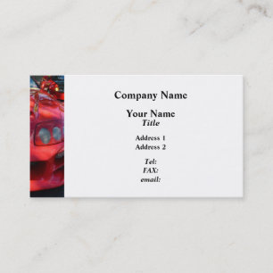 Red Car Smiling Business Card