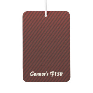 Red Carbon Fibre Style Car Air Freshener
