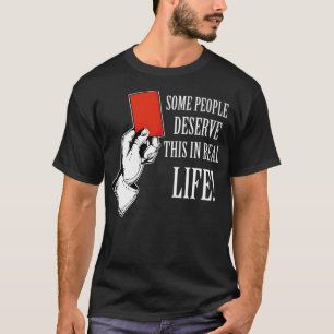 Red card funny monkey tennis tennis accessories  T-Shirt