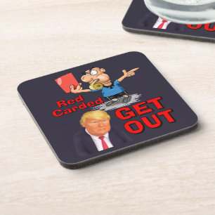 Red Carded Beverage Coaster