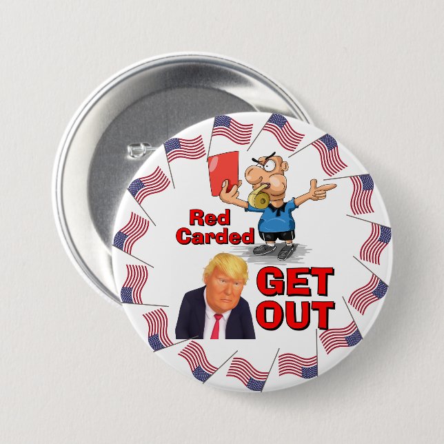 Red Carded Button (Front & Back)