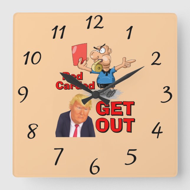 Red Carded Clock (Front)