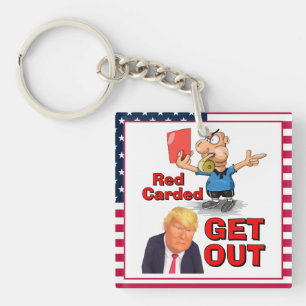 Red Carded Keychain