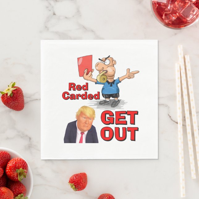 Red Carded Paper Napkin (Insitu)