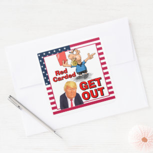 Red Carded Sticker