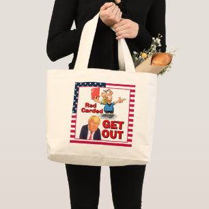 Red Carded Tote Bag