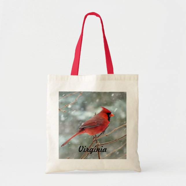 Red Cardinal Bird Bag (Front)