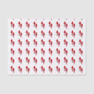 Red Cardinal Bird Christmas Tissue Paper