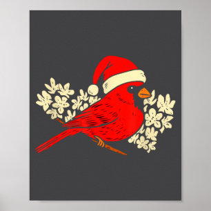Red Cardinal Bird Christmas Ugly Xmas Sweater Poster