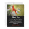 Red Cardinal Bird Funeral Photo Thank You