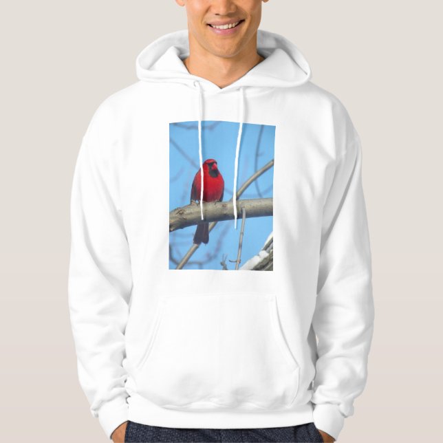Red Cardinal/Bird Hoodie (Front)