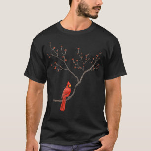 Red Cardinal Bird Lovers Birdwatching Birding Vint T-Shirt