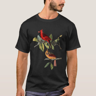 Red Cardinal Bird Male Female Gift For Cardinal Bi T-Shirt