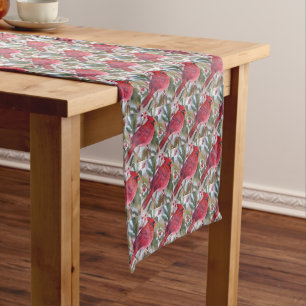 Red Cardinal Bird Medium Table Runner