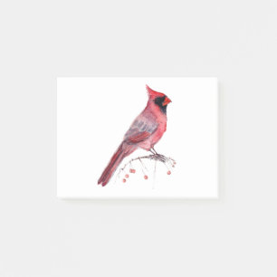 Red Cardinal Bird Post-it Notes