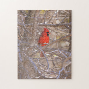 Red Cardinal Bird Puzzle