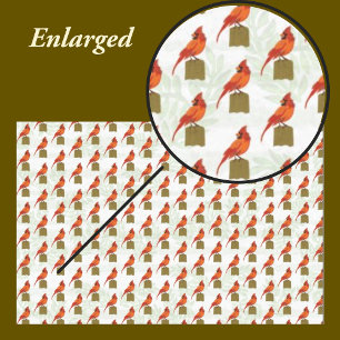 Red Cardinal Bird  Tissue Paper