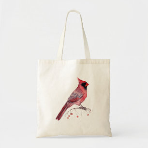 Red Cardinal Bird Tote Bag