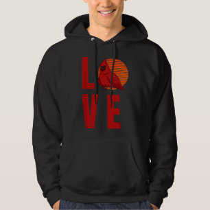 Red Cardinal Bird Watching Hoodie
