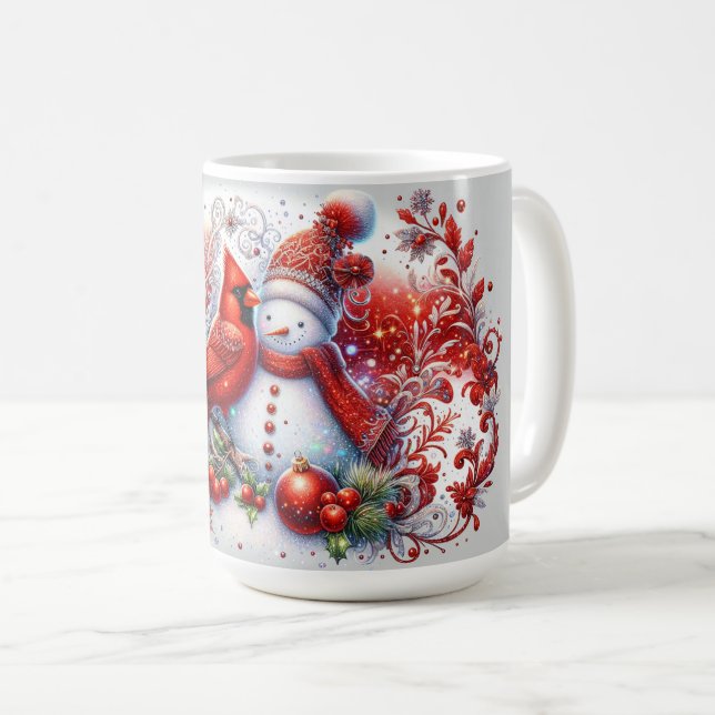 Red Cardinal Coffee Mug (Front Right)