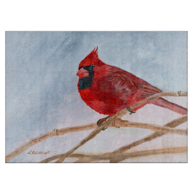 Red Cardinal Cutting Board (Front)