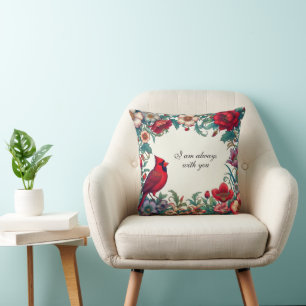 Red Cardinal Gifts Sympathy Keepsake Memorial Cushion